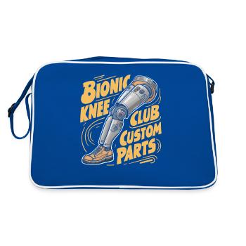 Bionic Custom Parts Knie Keulengelenkersatz - Retro Tasche - Blau/Weiß - Hinten