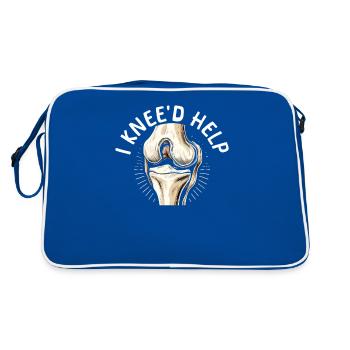Chirurgie de remplacement du genou bionique Récupération articulaire - Sac Retro - bleu/blanc - Dos
