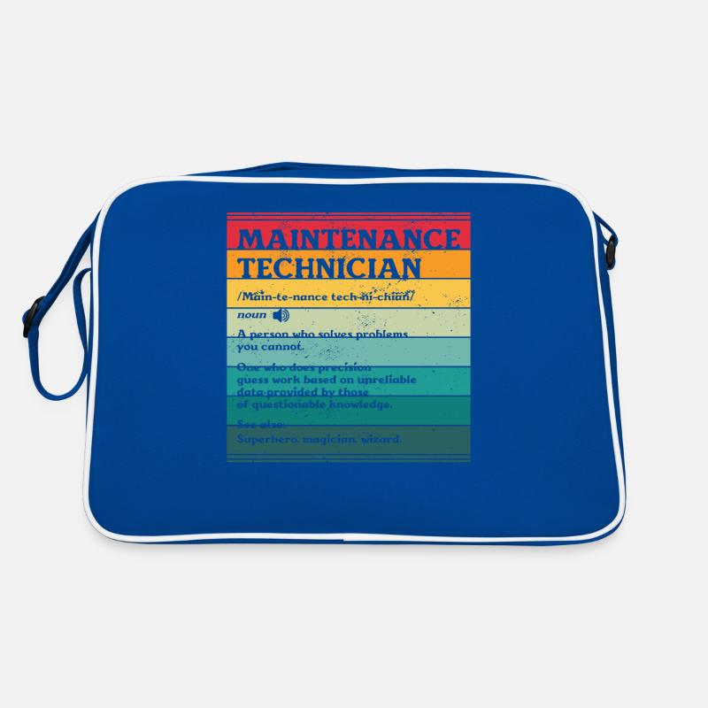 Maintenance Technician Definition Tech Worker Retro Bag