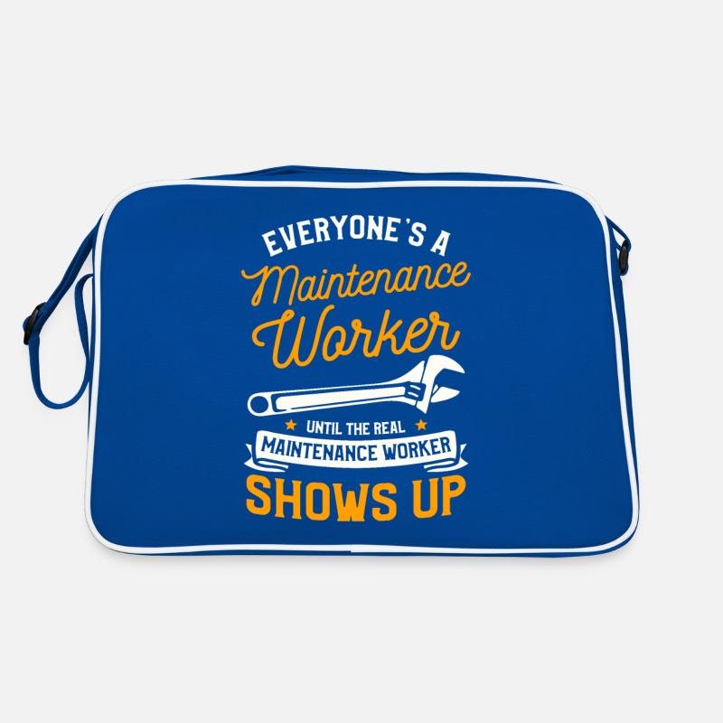 Maintenance Worker Maintenance Technician Handyman Retro Bag