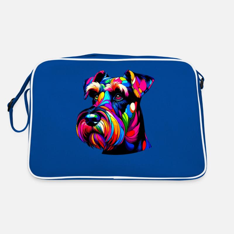Schnauzer géant coloré Pop Art Schnauzers Sac Retro