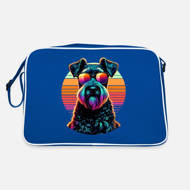 Lunettes de soleil rétro coucher de soleil Kerry Blue Terrier Sac Retro