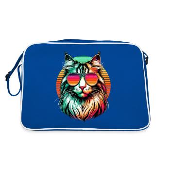 Lunettes de soleil rétro coucher de soleil American Bobtail Bobtails - Sac Retro - bleu/blanc - Dos