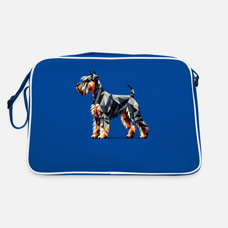 Art Géométrique Schnauzer Géant Schnauzers Sac Retro