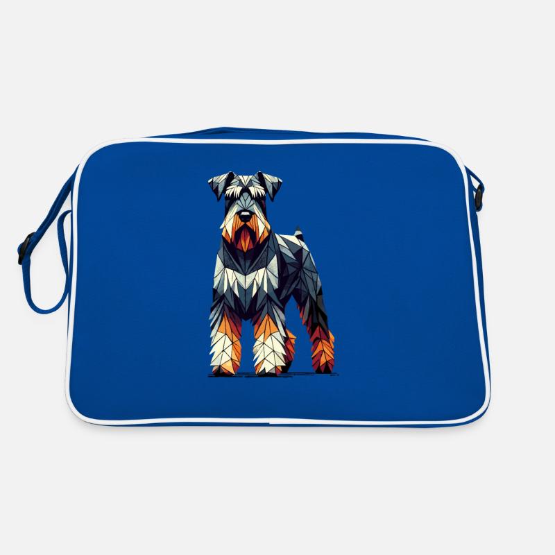 Art Géométrique Schnauzer Géant Schnauzers Sac Retro