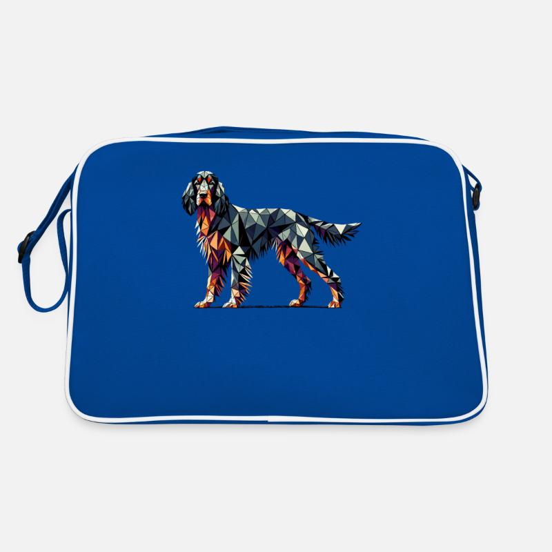 Geometric Art Gordon Setter Setters Retro Bag