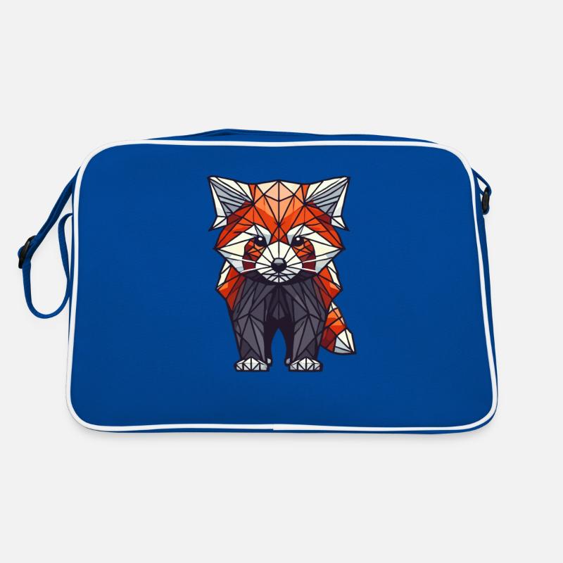 Geometric Art Red Panda Bear Pandas Retro Bag