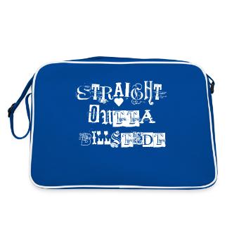 Straight outta Billstedt - Retro Bag - blue/white - Back