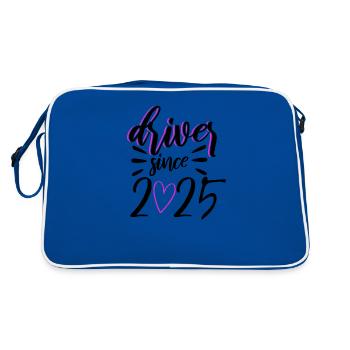 Driving License 2025 Driving Test Driving License Test - Retro Bag - blue/white - Back