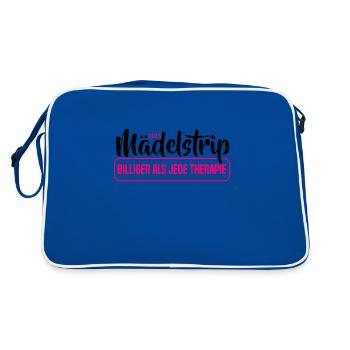 Voyage entre filles 2025 Voyage entre filles Circuit entre filles Voyage entre filles - Sac Retro - bleu/blanc - Dos