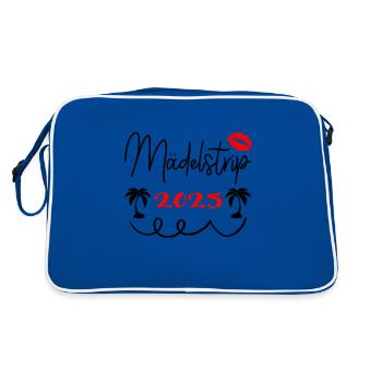 Voyage entre filles 2025 Voyage entre filles Circuit entre filles Voyage entre filles - Sac Retro - bleu/blanc - Dos