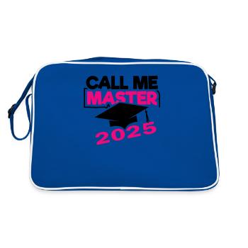 Master 2025 Master's Degree Graduation Graduation - Retro Bag - blue/white - Back