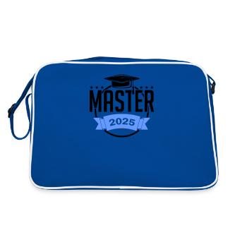 Master 2025 Master's Degree Graduation Graduation - Retro Bag - blue/white - Back