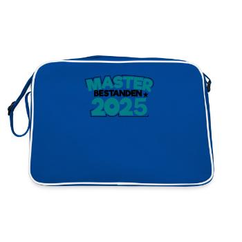 Master 2025 Diplôme de Master Graduation - Sac Retro - bleu/blanc - Dos
