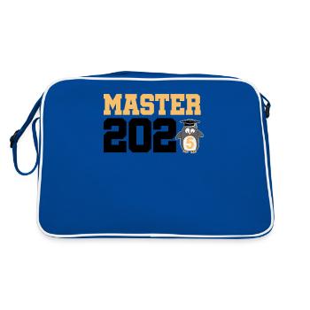 Master 2025 Master's Degree Graduation Graduation - Retro Bag - blue/white - Back