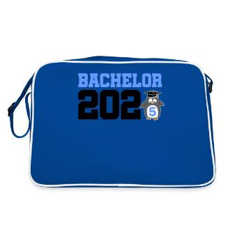 Bachelor 2025 Graduation Graduation - Retro Bag - blue/white - Back