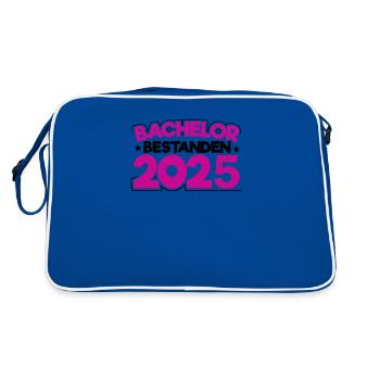 Bachelor 2025 Graduation Graduation - Retro Bag - blue/white - Back