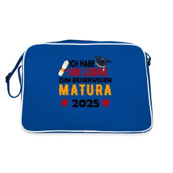 Matura 2025 Matura Trip Matura Ceremony Matura Graduate - Retro Bag - blue/white - Back