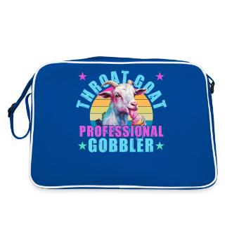 Gorge Chèvre Rétro Drôle Gag Mèmes Inapproprié - Sac Retro - bleu/blanc - Dos