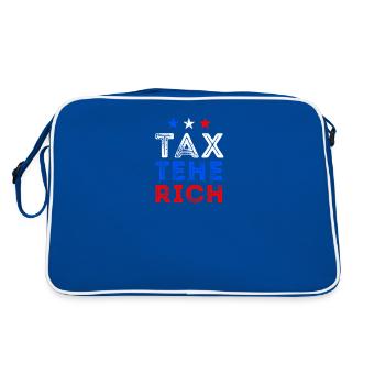 Taxer les riches Amérique - Sac Retro - bleu/blanc - Dos