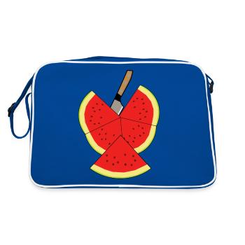 Melon Fruit Fruits d’été - Sac Retro - bleu/blanc - Dos