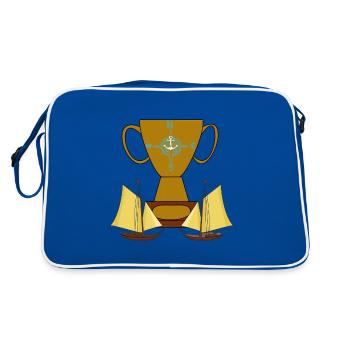 Voilier Vainqueur de la Coupe Cérémonie de remise des prix Bateau - Sac Retro - bleu/blanc - Dos