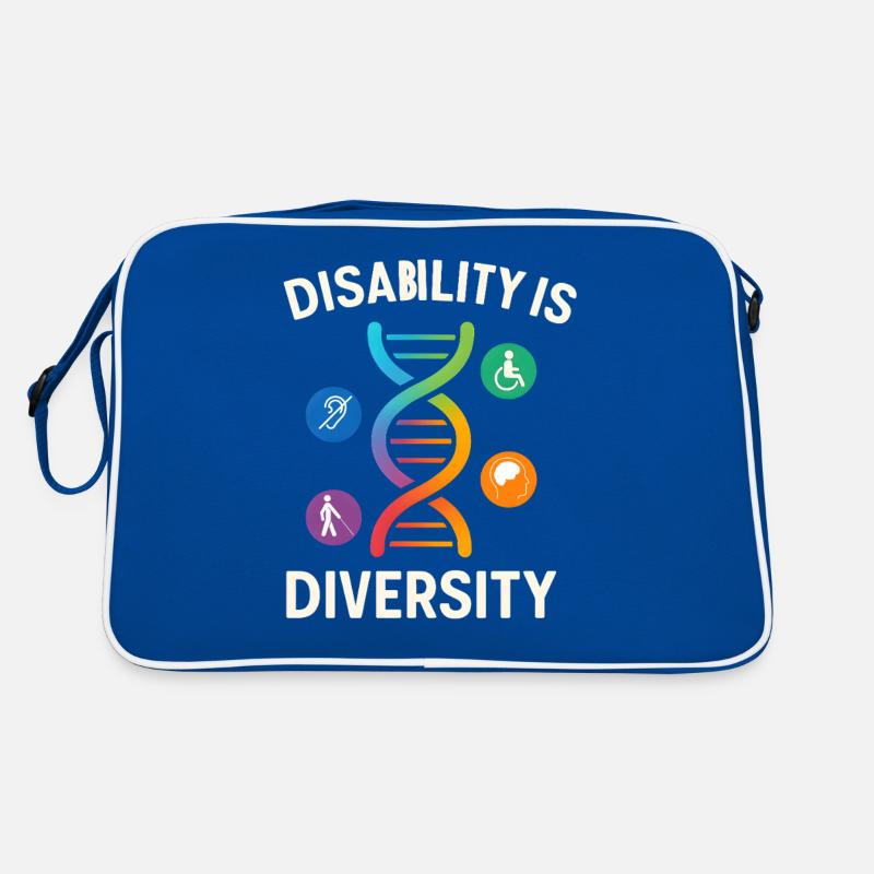 Disability Is Diversity DNA Design Retro Bag