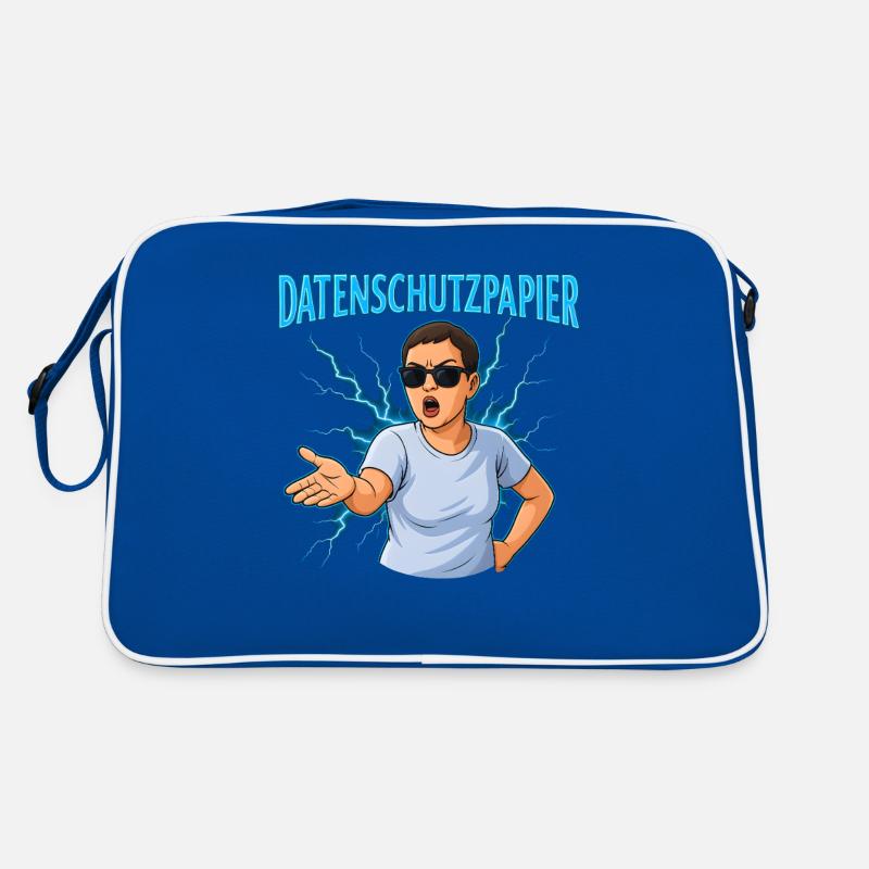 Datenschutzpapier – Satire Design Retro Tasche