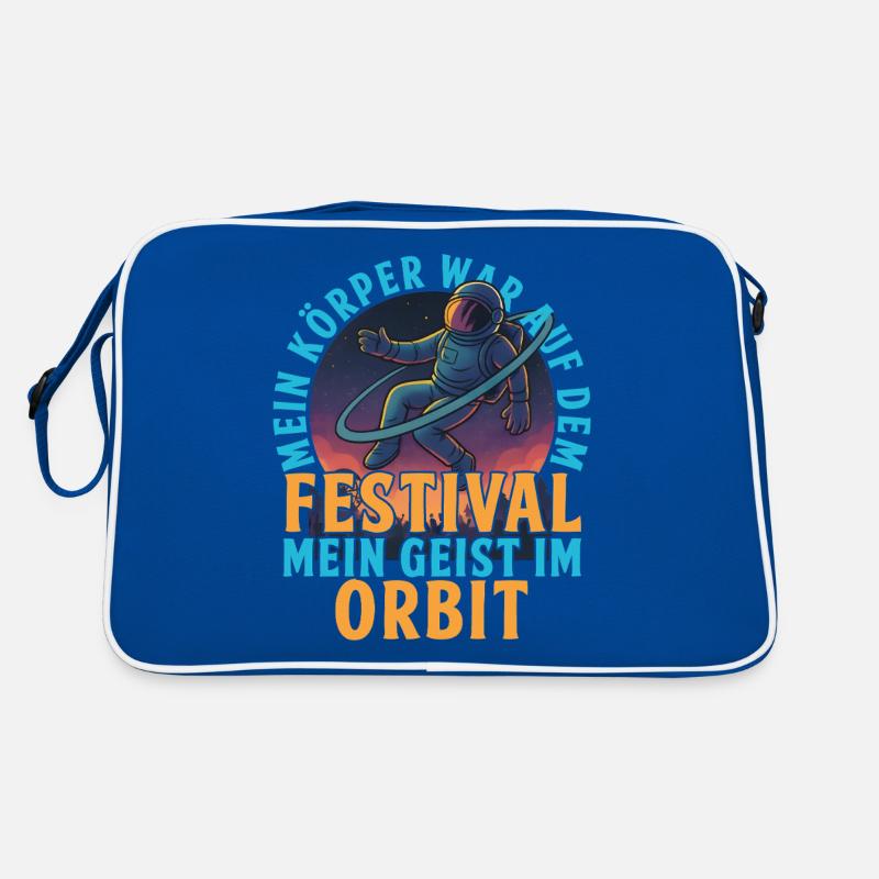 Festival Geist im Orbit Design Retro Tasche
