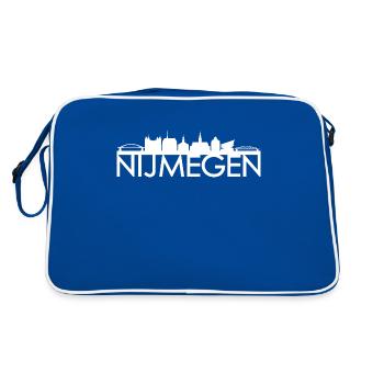 Idée de cadeau de skyline Pays-Bas Nijmegen - Sac Retro - bleu/blanc - Dos