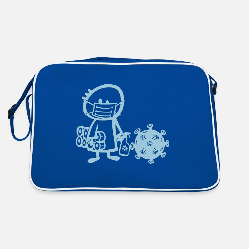 Virus-Männeken Retro Tasche