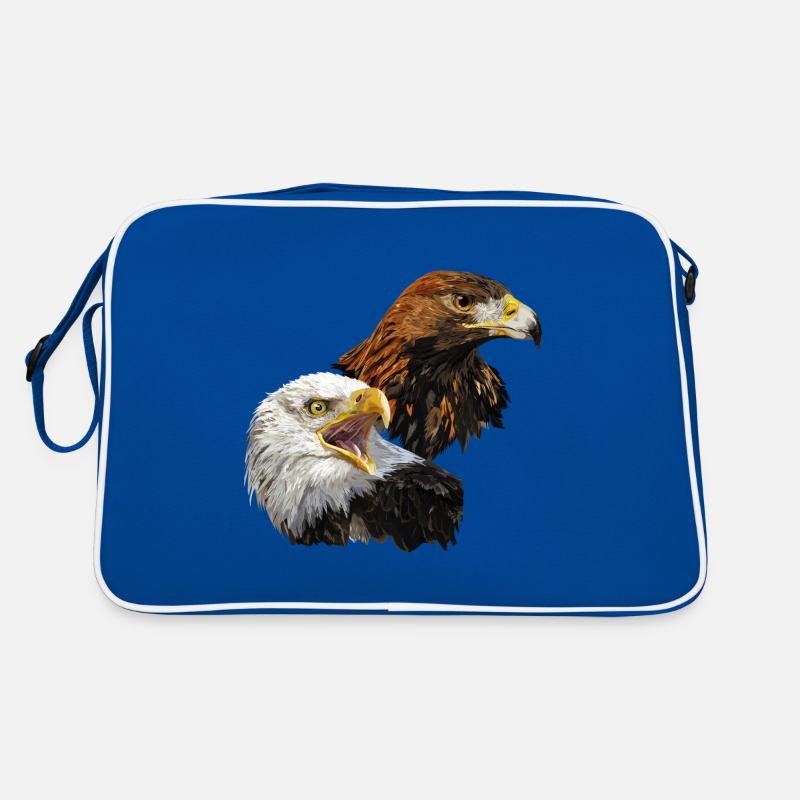 Bald Eagle and Golden Eagle Retro Bag