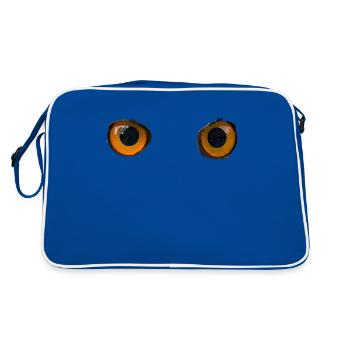 Owl eyes - Retro Bag - blue/white - Back