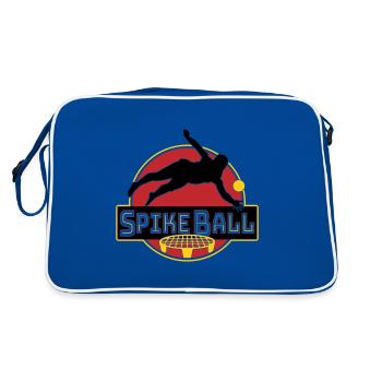 Farbe änderbar-Roundnet Spikeball Spikeballspieler - Retro Tasche - Blau/Weiß - Hinten