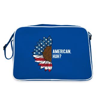American Huh Independence 4th of July Freedom - Retro Bag - blue/white - Back