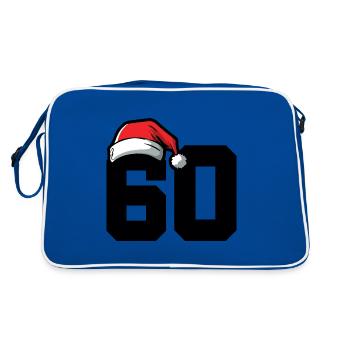60 Number Christmas - Retro Bag - blue/white - Back