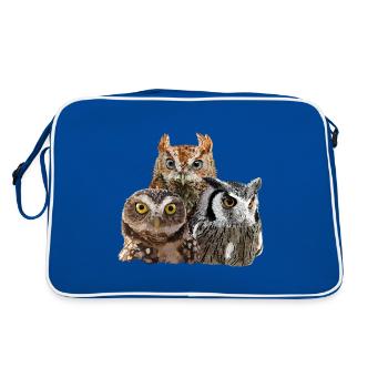 Rapaces nocturnes - Sac Retro - bleu/blanc - Dos
