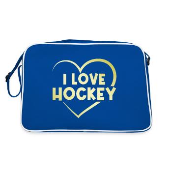 J’adore le hockey - Sac Retro - bleu/blanc - Dos
