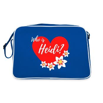 Who Is Heidi - idée cadeau pour les filles - Sac Retro - bleu/blanc - Dos