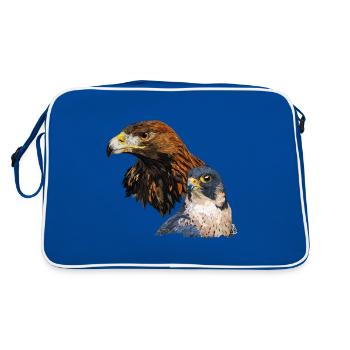 faucon pèlerin - Sac Retro - bleu/blanc - Dos