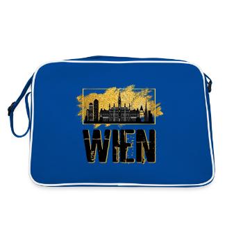 Vienne Vienne Autriche Austria Skyline Ville Gold - Sac Retro - bleu/blanc - Dos