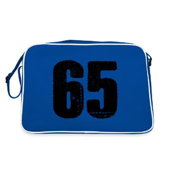65 number jersey - Retro Bag - blue/white - Back