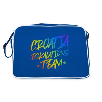 Croatia escalation - Retro Bag - blue/white - Back