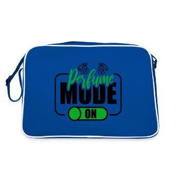 Parfüm Fragrance Perfüm Perfume Parfum Duft - Retro Tasche - Blau/Weiß - Hinten