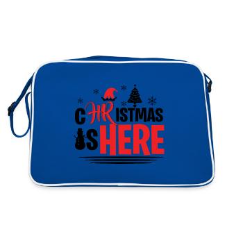 Human Resources Weihnachtsfeier Abteilungsfeier - Retro Tasche - Blau/Weiß - Hinten