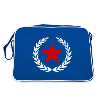 Red Star - Retro Bag - blue/white - Back