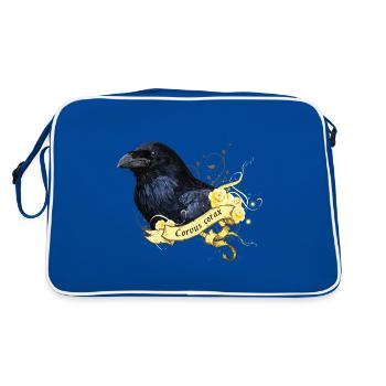 Raven - Retro Bag - blue/white - Back