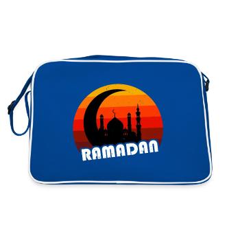 Ramadan Islamischefasten Islamische Eid Ramadan Ramadan - Retro Tasche - Blau/Weiß - Hinten