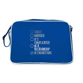 Engineer Gift It's Complicated In Engineering - Retro Bag - blue/white - Back