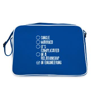 Engineer Gifts It's Complicated In Engineering - Retro Bag - blue/white - Back